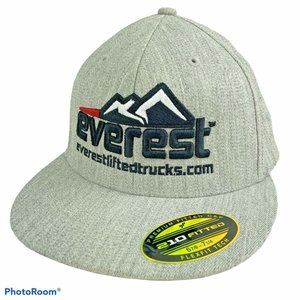 Everest Lifted Trucks Cap Hat Gray Wool Blend Never Worn Fitted Winter Flat Bill